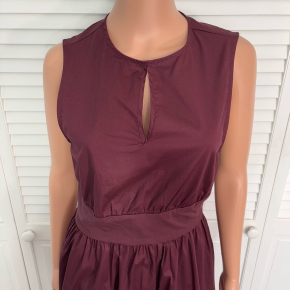 WEWOREWHAT Keyhole Midi Dress in Eggplant Size Small - Picture 3 of 12